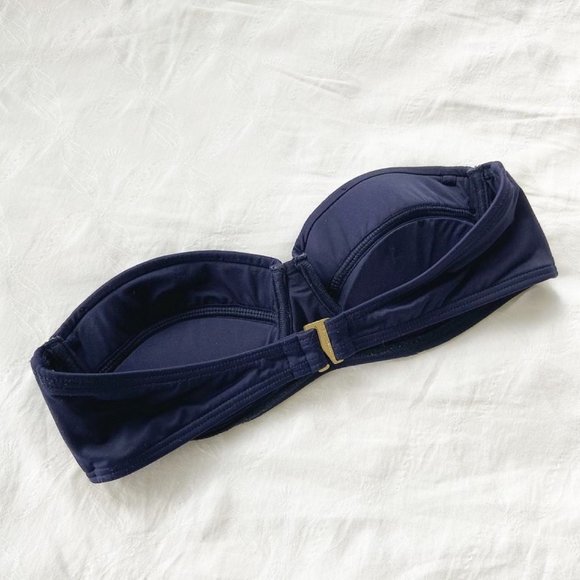 Juicy Couture Navy Bandeau Bikini Top - Picture 2 of 2